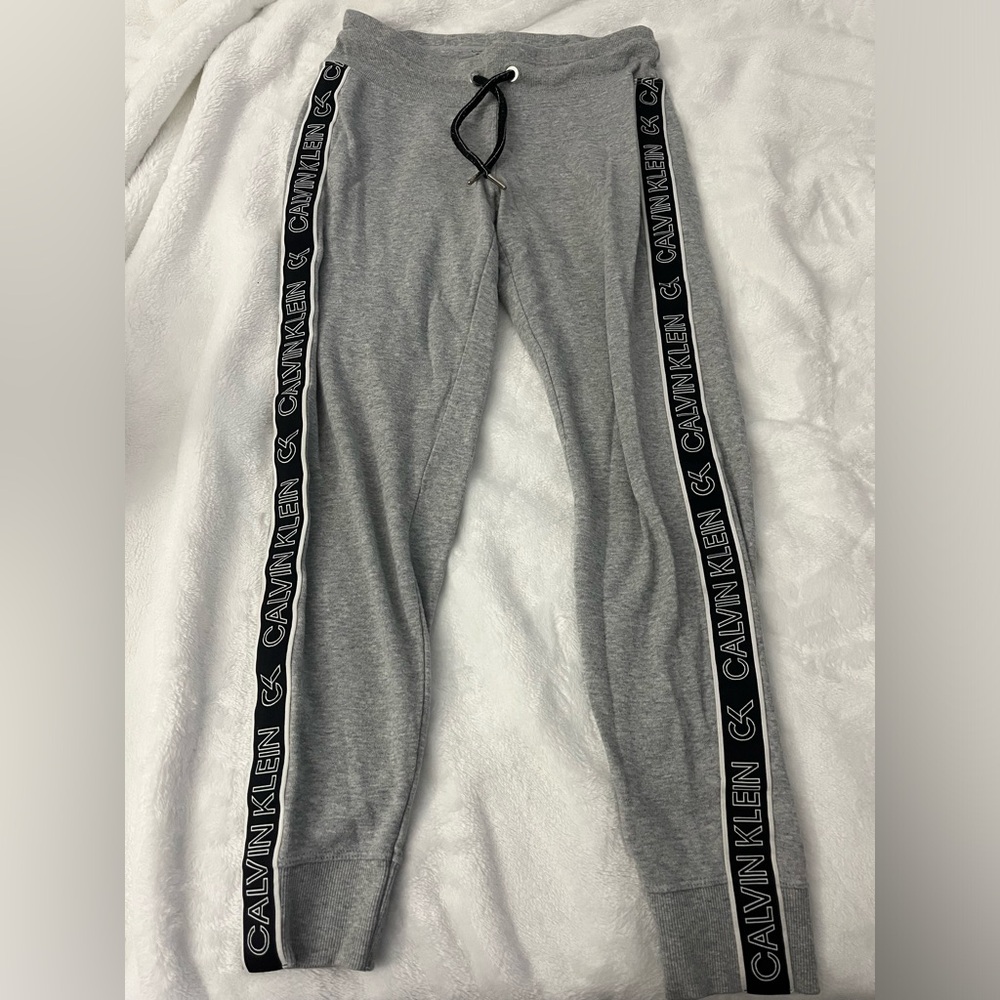 Calvin Klein Grey Logo Joggers size extra small